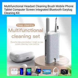 Multifunctional multimedia cell phone, tablet, headset compact cleaning kit new